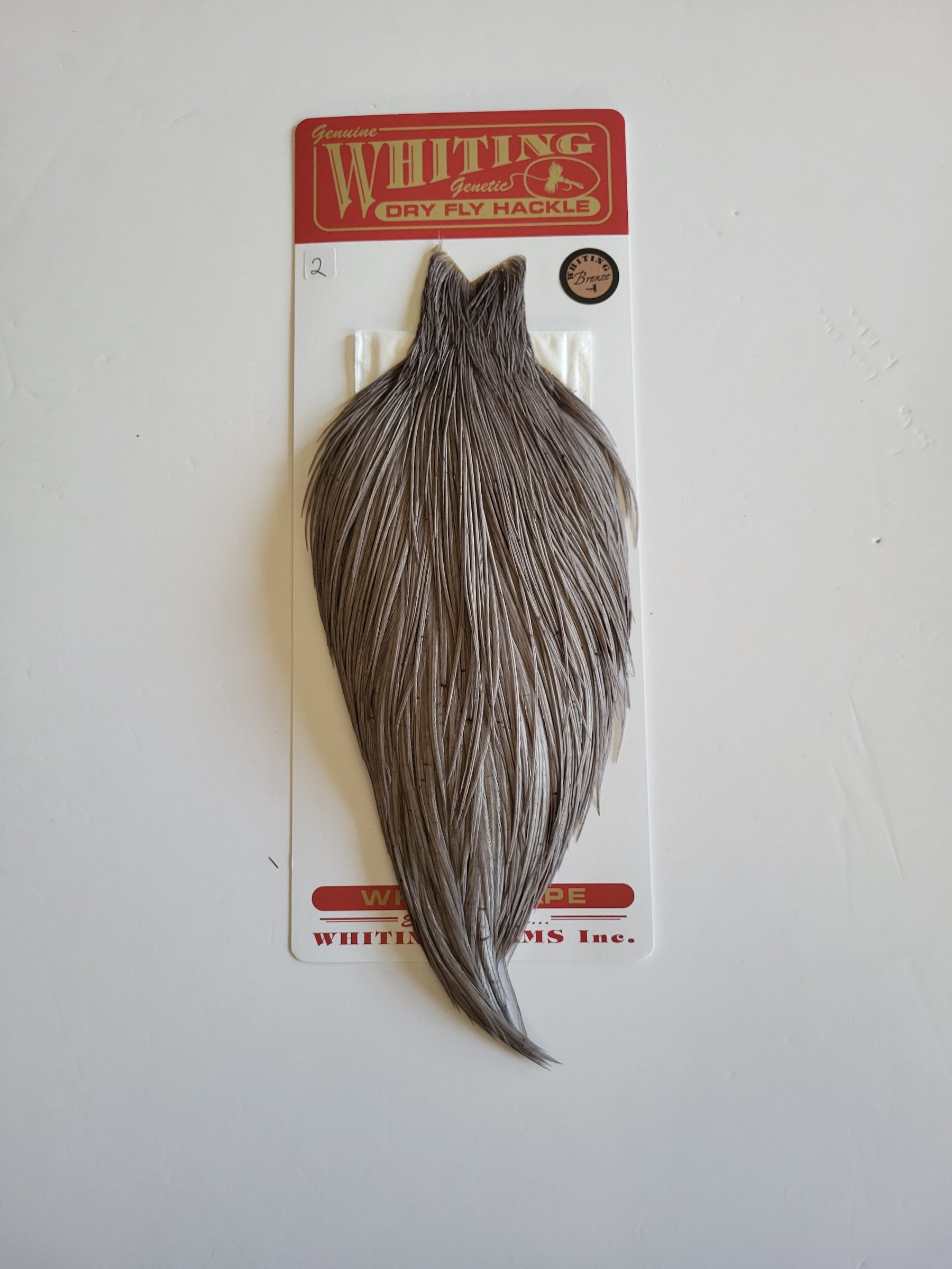 Premier Angling - Whiting Bronze Grade Cape White dyed Md Dun No2