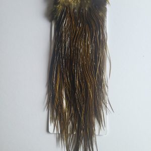 Premier Angling - Whiting Pro Grade Midge Saddle White dyed Dark Olive