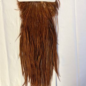 Premier Angling - Whiting Pro Grade Saddle White Dyed Natural Brown